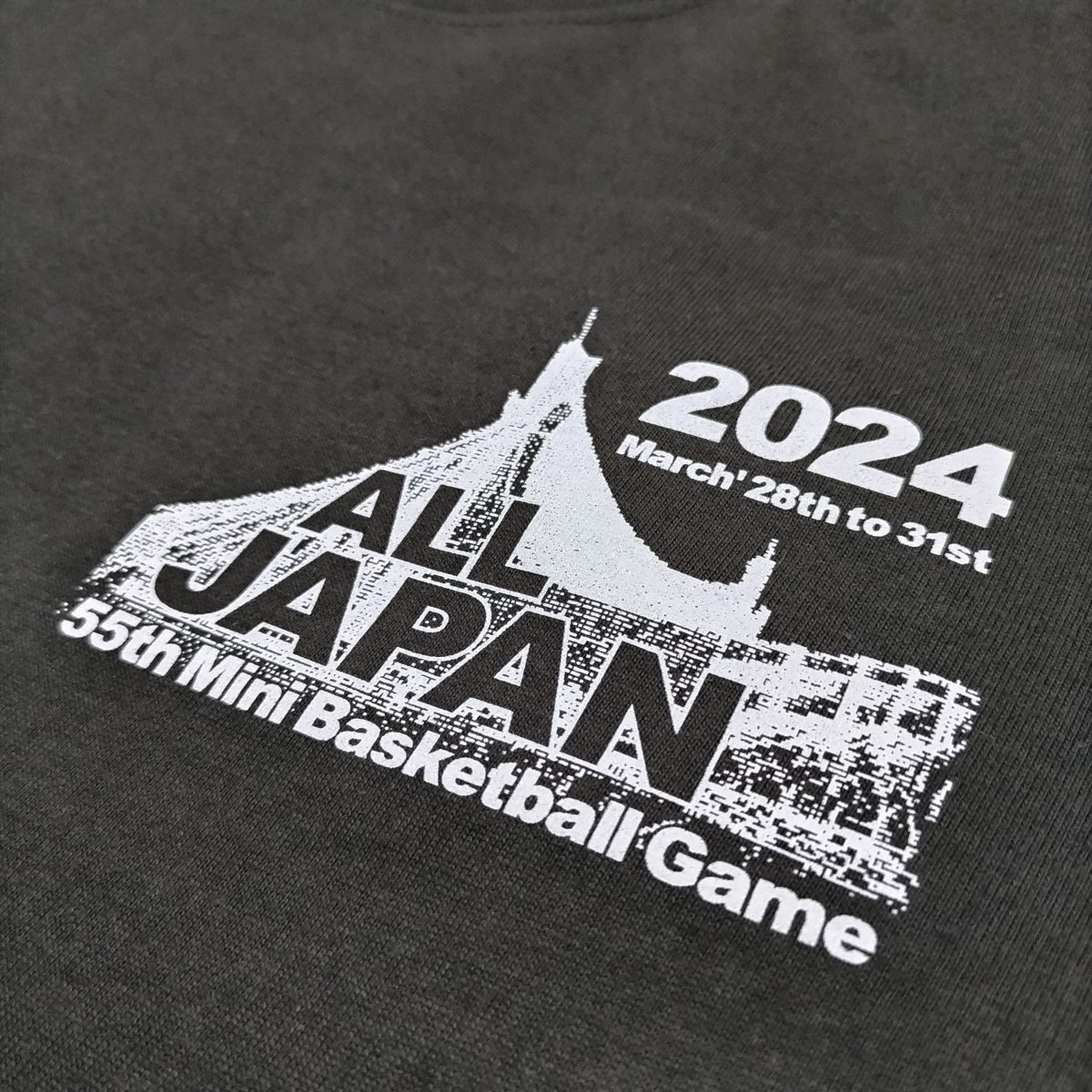 ミニバスケ大会記念Tシャツ（シルクスクリーン）